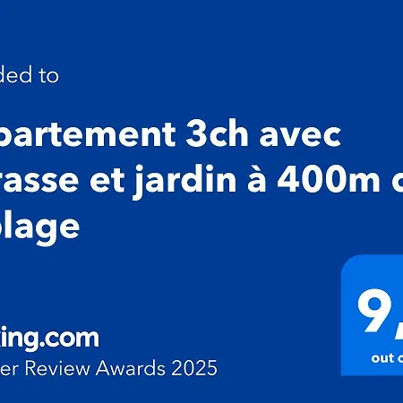 3ch Sur Terrasse Et Jardin Privatif 400m De La Appartement *